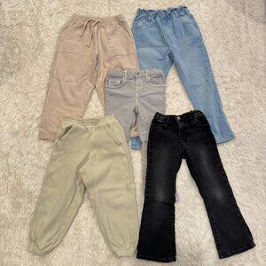 Zara Girls Bundle of 5 PLAY Pants and Jeans - 4-5T